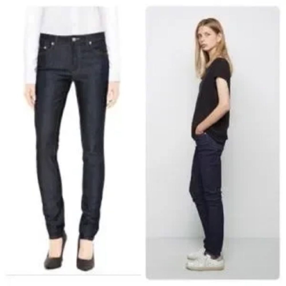 Acne Studios Flex S Raw Denim Jean in Dark Wash - Picture 2 of 10